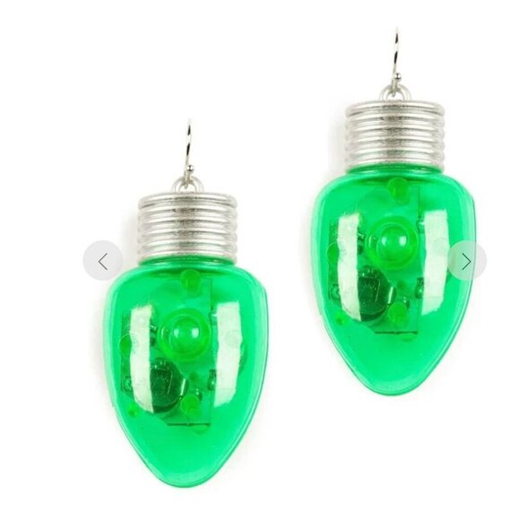 Tipsy Elves Light Up Bulb Earrings - New in Package! - Picture 2 of 4